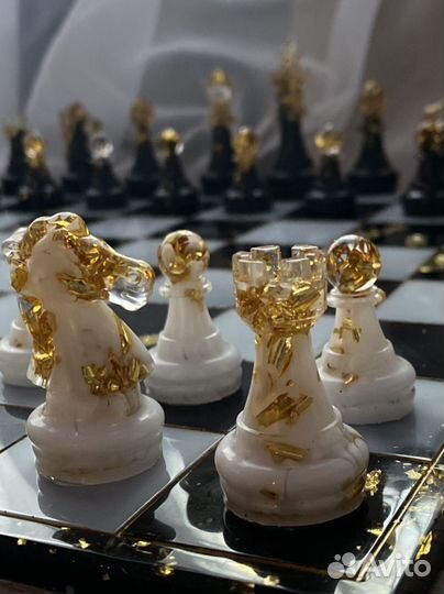 Шахматы из эпоксидной смолы