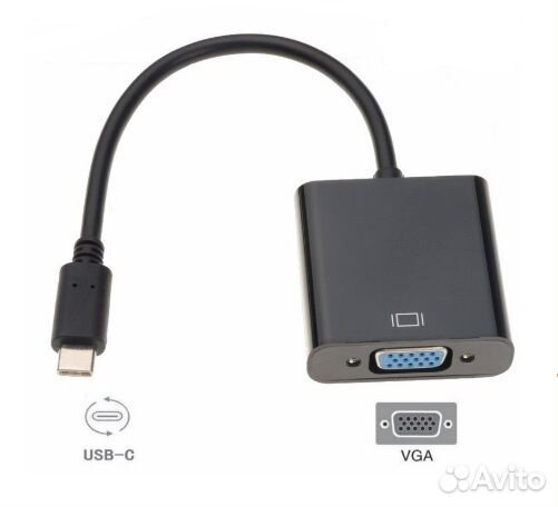 Переходник USB-C to VGA