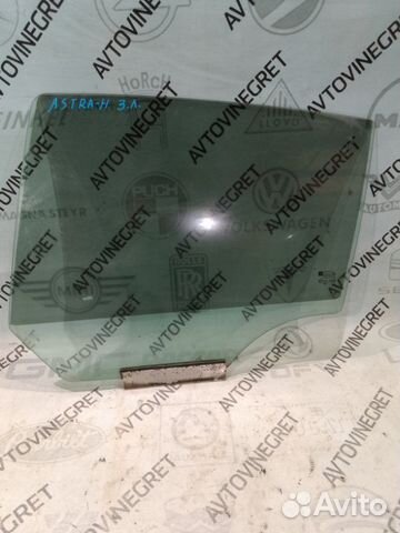 Стекло двери заднее левое Opel Astra H