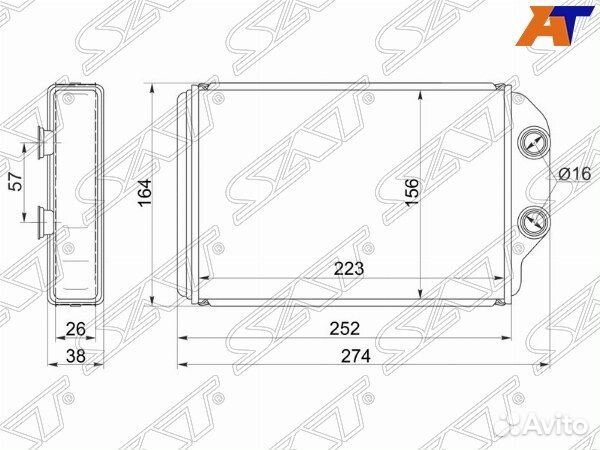 Радиатор отопителя салона toyota camry USA