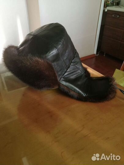 Норковая шапка мужская ушанка