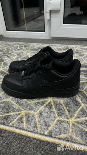 Кроссовки nike air force 1 black Оригинал