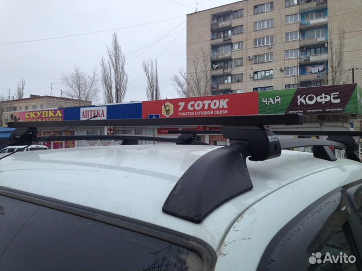 Поперечины черные, металл в пластике на рейлинги