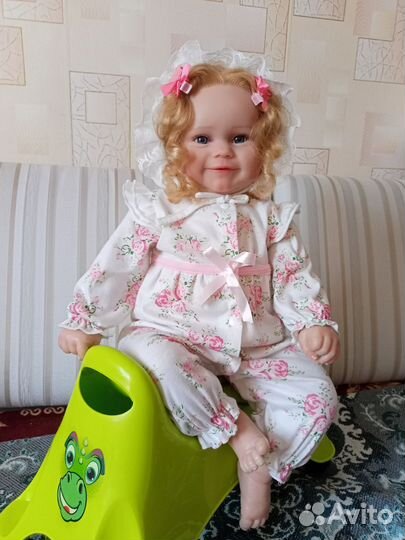 Кукла Реборн 60см., Коляска для кукол (новая)