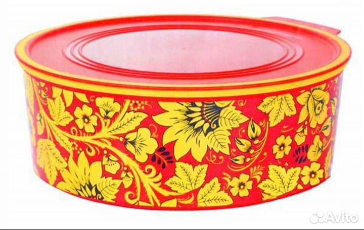 Контейнер Акваконтроль круглый Хохлома Tupperware