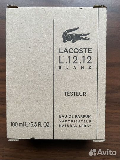 Lacoste L.12.12 blanc парфюмерная вода