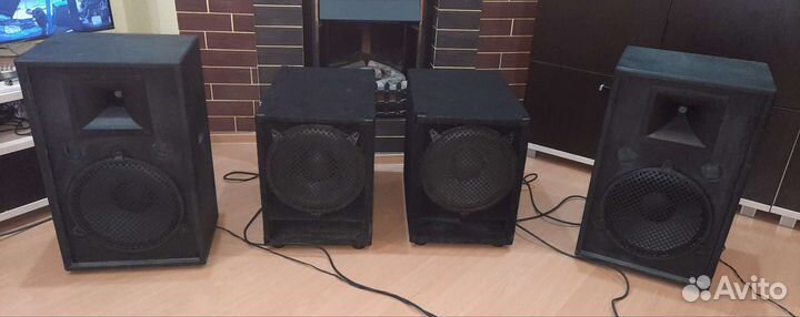 Колонки Сабвуферы Pro 2100W 4шт D12