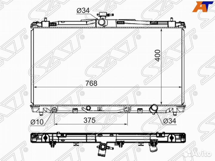 Радиатор охлаждения toyota camry 50 55