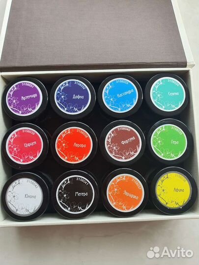 Гель-краска для маникюра Nayada (набор 12 штук)