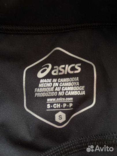 Asics тайтсы для бега детские, размер S
