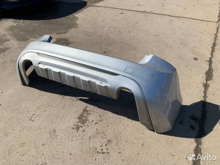 Бампер задний Вольво V60 Volvo V60 серебристый