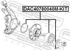 Подшипник ступичный передний 40X78X40 DAC407800