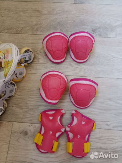 Роликовые коньки детские раздвижные