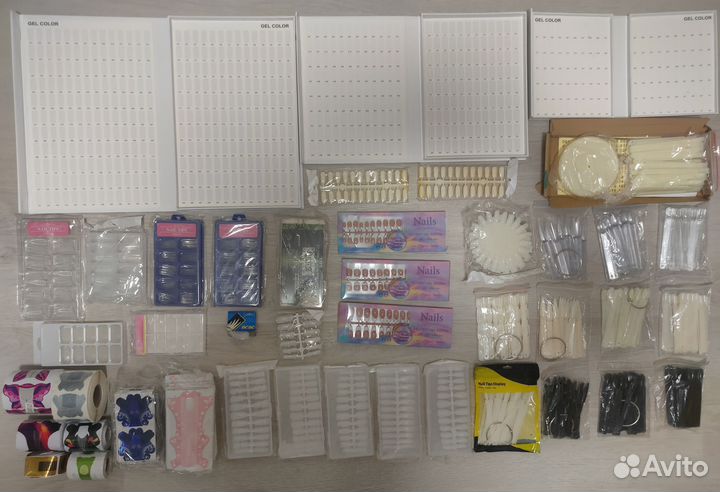 Гелевые типсы, палитры, верхние, нижние формы