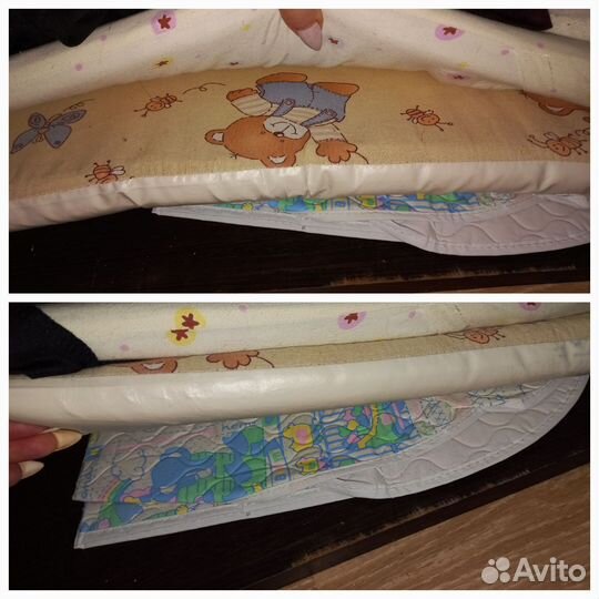 Кровать качалка бортики мобиль коврик развивающий