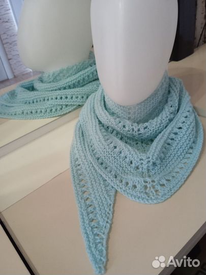 Шарф (косынка- бактус) полушерстяная