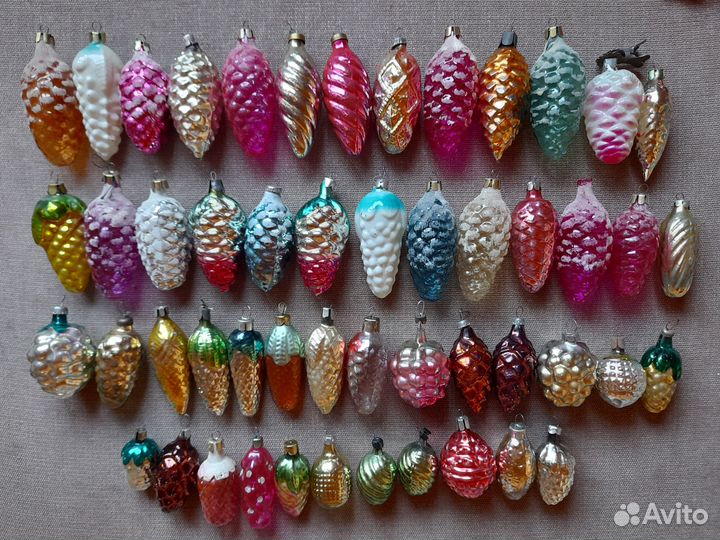 Елочные игрушки Шишки 50шт