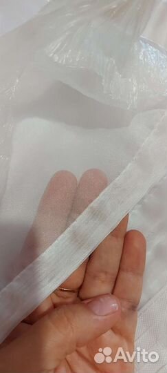 Тюль вуаль белый 4х2,5м, 5х2,4м и 5х2,5м