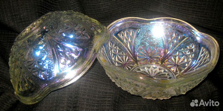 Две хрустальные вазочки /салатники СССР