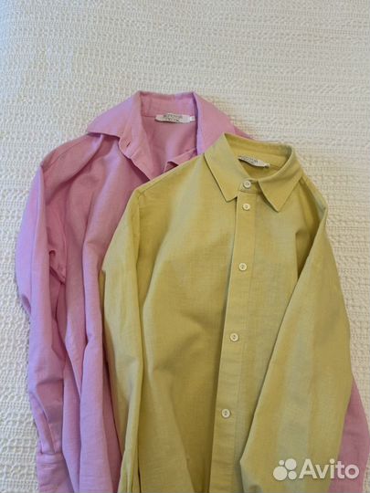 Пиджак и рубашки из льна