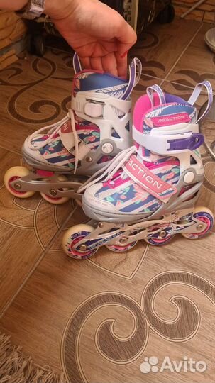 Роликовые коньки детские раздвижные