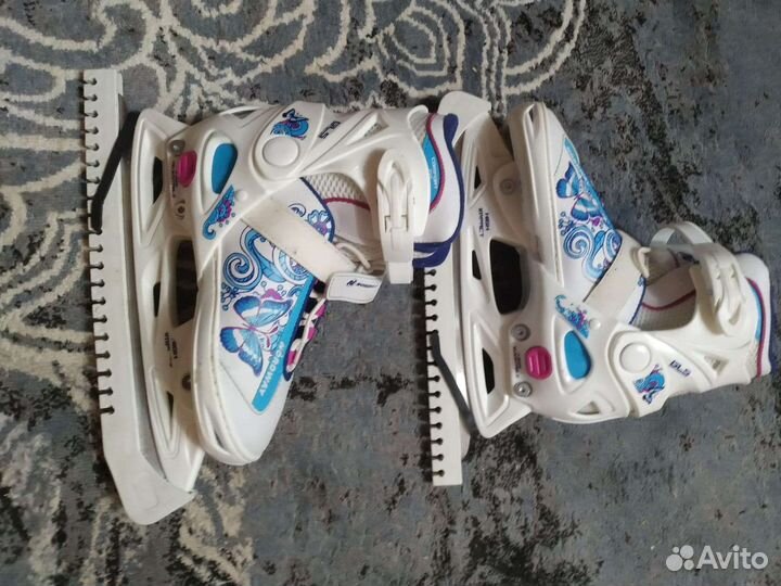 Коньки детские раздвижные 34 37