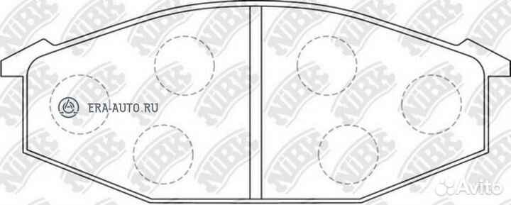 Nibk PN1052 Колодки тормозные дисковые перед