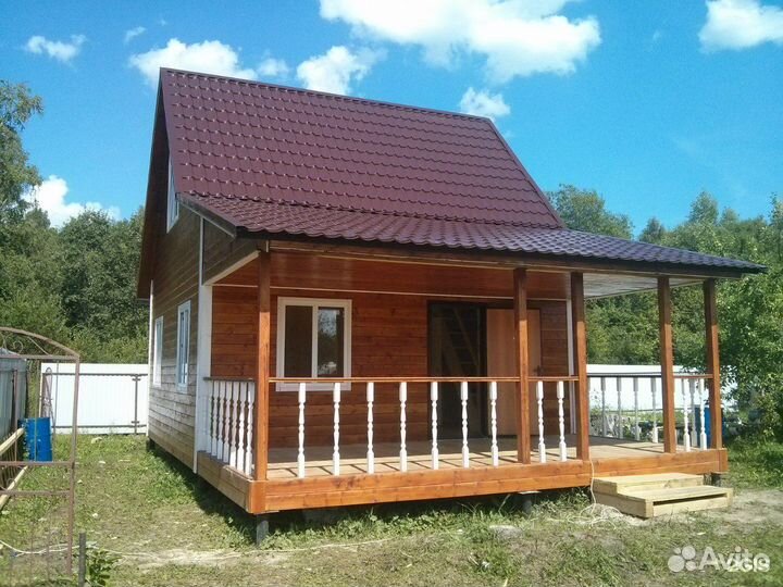 Каркасный дачный домик