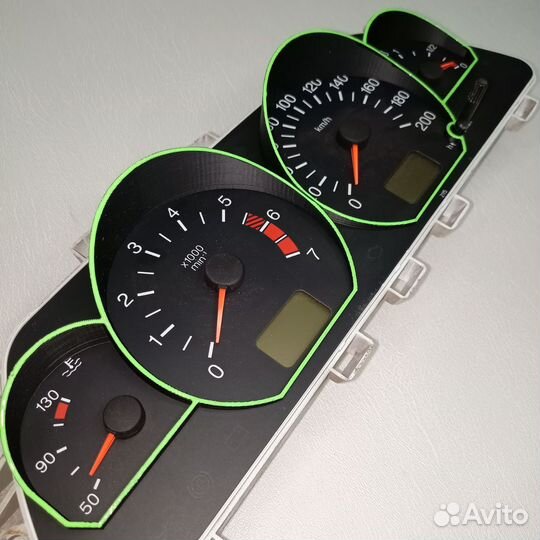 Кольца в приборную панель VDO ваз 2110-2115