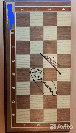 Шахматная доска Гроссмейстеров Карякина и Ананда