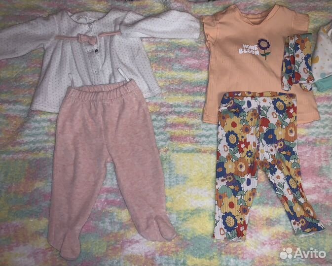 Вещи пакетом на девочку 62-68