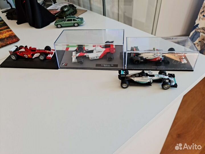 Формула 1 авто 1 43 Hamilton, Senna, Schumacher