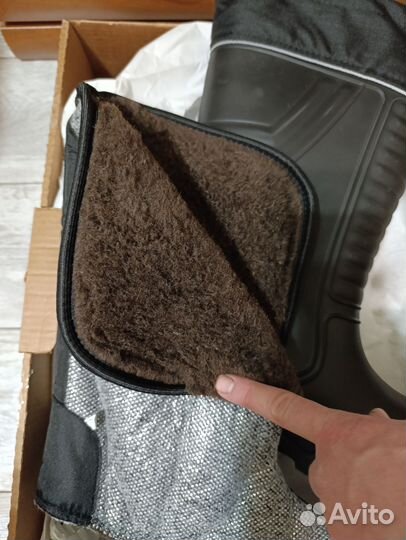 Сапоги резиновые утепленные мужские