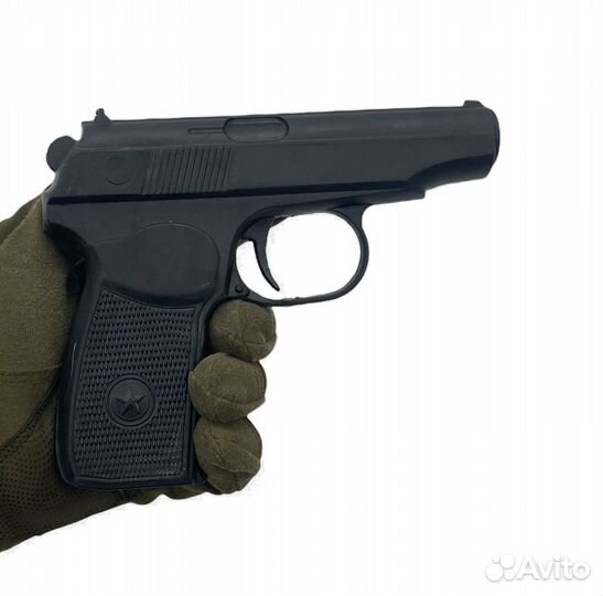 Пистолет тренировочный резиновый пм (Макаров)