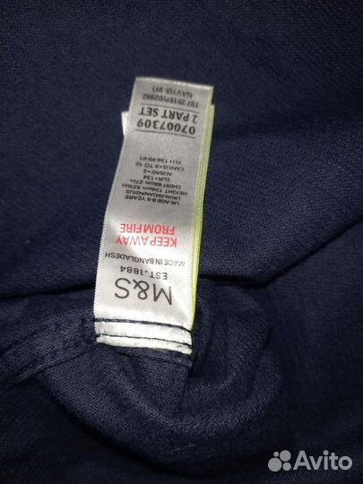 Вельветовая рубашка детская M&S