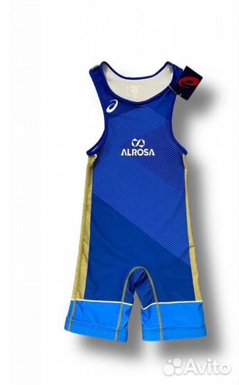Борцовское трико Asics Alrosa синий от 4xs до XL