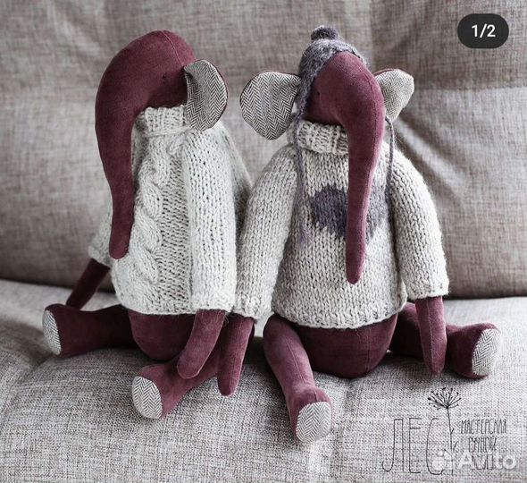 Игрушка слон авторский