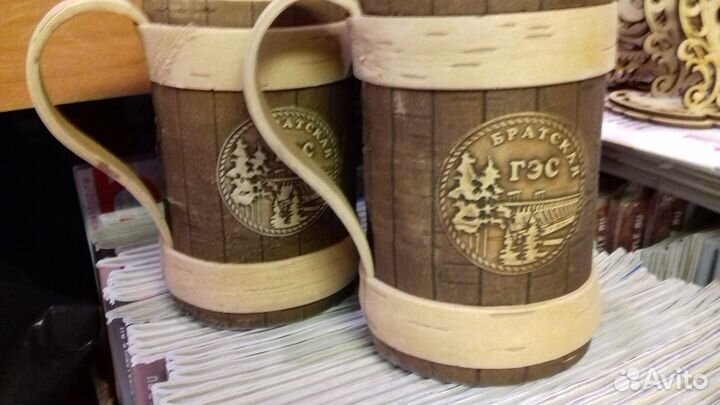 Кружка береста Братск