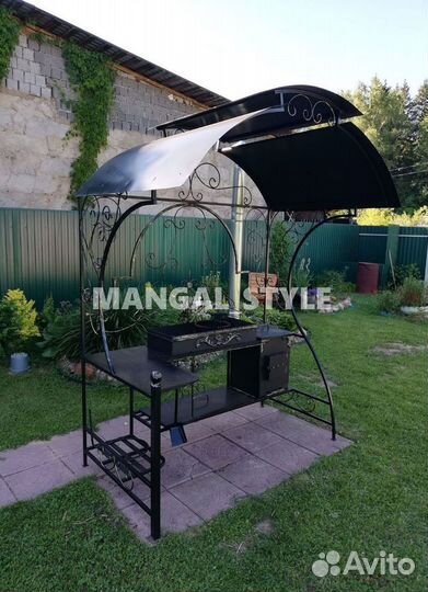 Мангал с крышей