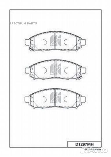Kashiyama D1297MH Дисковые колодки Kashiyama (с ан