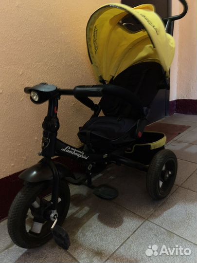 Детский трехколесный велосипед lamborgini