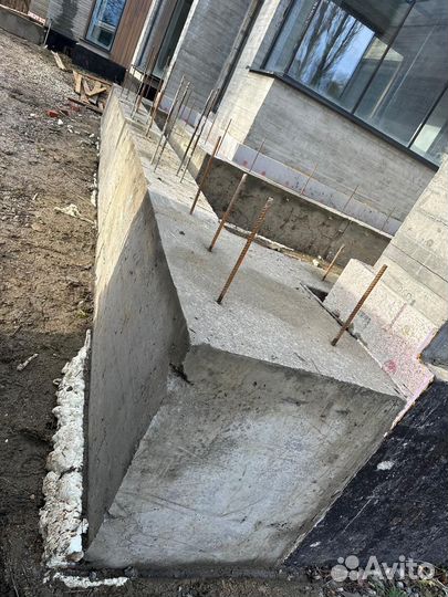 Бетонные работы со своей опалубкой