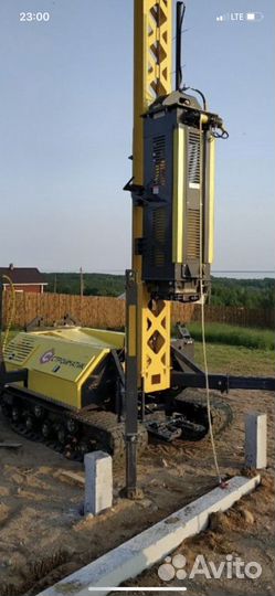 Фундамент дома и бани на забивных жб сваях и винто