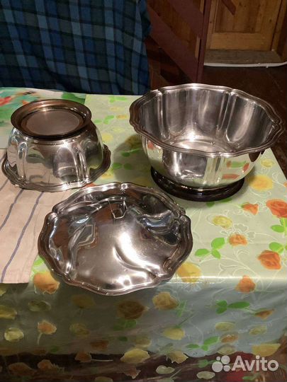 Никелированные кастрюли