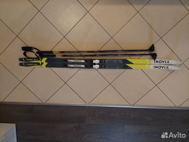 Ботинки беговых лыж inovik х decathlon и лыжи