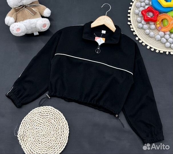 Классная толстовка для девочки, 128-158