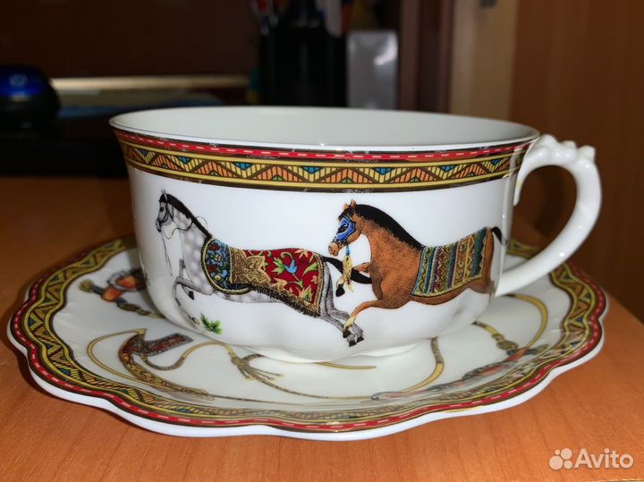 Чайная пара фарфор тонкий