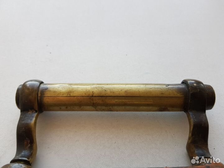 Старинная ручка дверная, оконная. Бронза Царизм