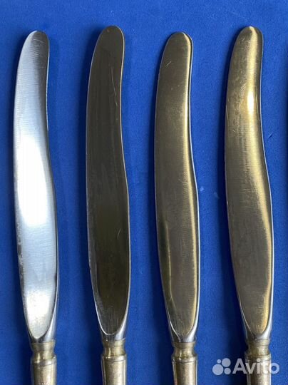 Набор столовых ножей мельхиор СССР