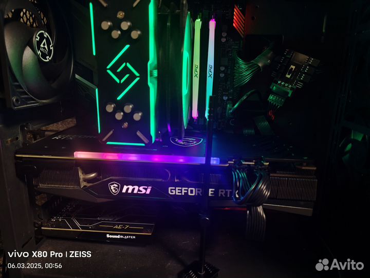 RTX 3060 Ti Gaming X Trio 8GB память самсунг